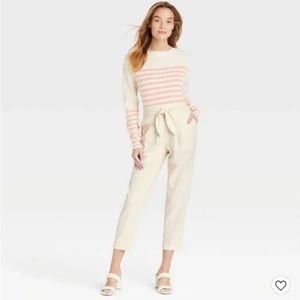Women's Mid-Rise Relaxed Fit Tapered Pants
